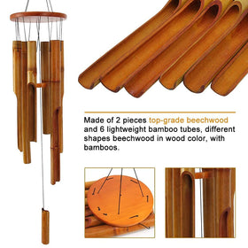 ASTARIN wooden wind chimes deep tone enrich porch ambiance