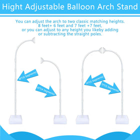 ASTILAZO balloon arch kit round bases stabilize the arch for outdoor events
