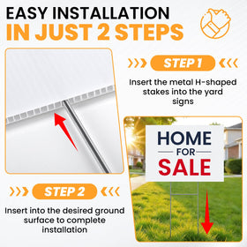 AstrivixDD all-weather yard signs close-up highlighting waterproof, UV-resistant surfaces.