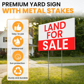 Blank AstrivixDD yard signs ready for custom slogans and events.