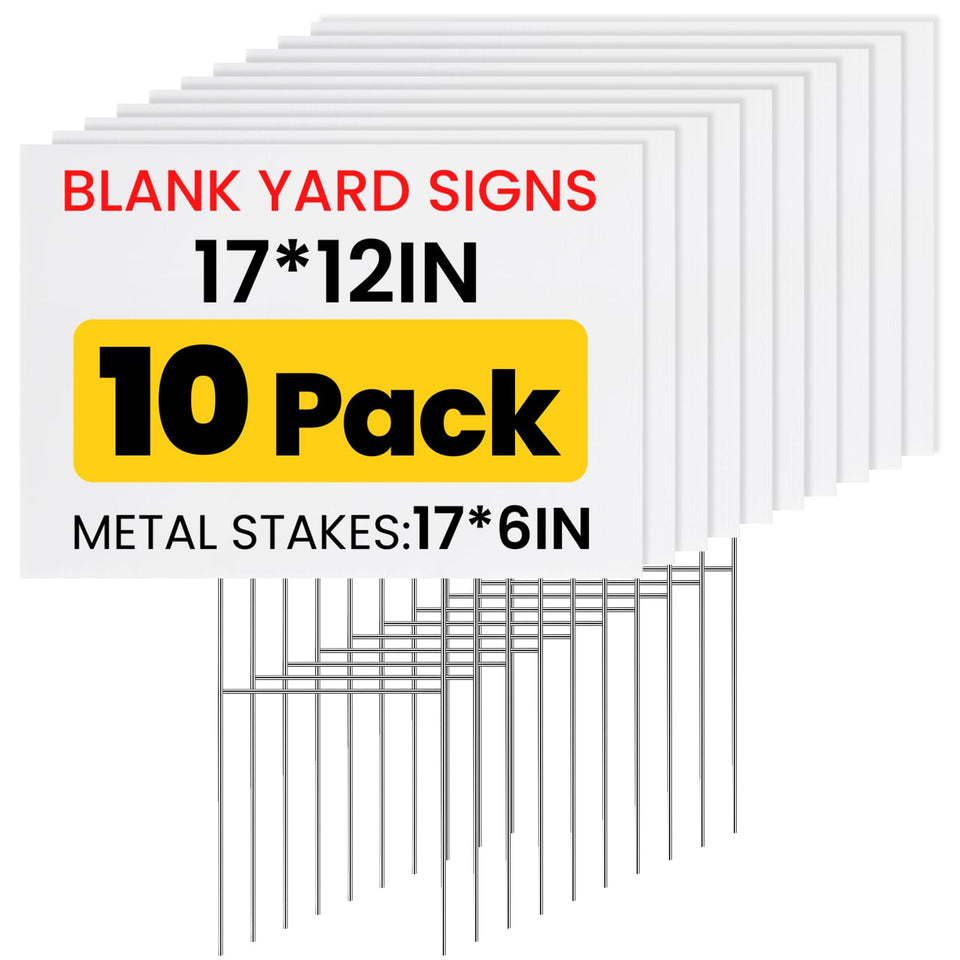 AstrivixDD yard sign collection 17x12 for versatile outdoor promotions and event directions.