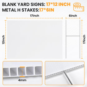AstrivixDD yard sign stakes 17x6 enabling quick, tool-free installation.