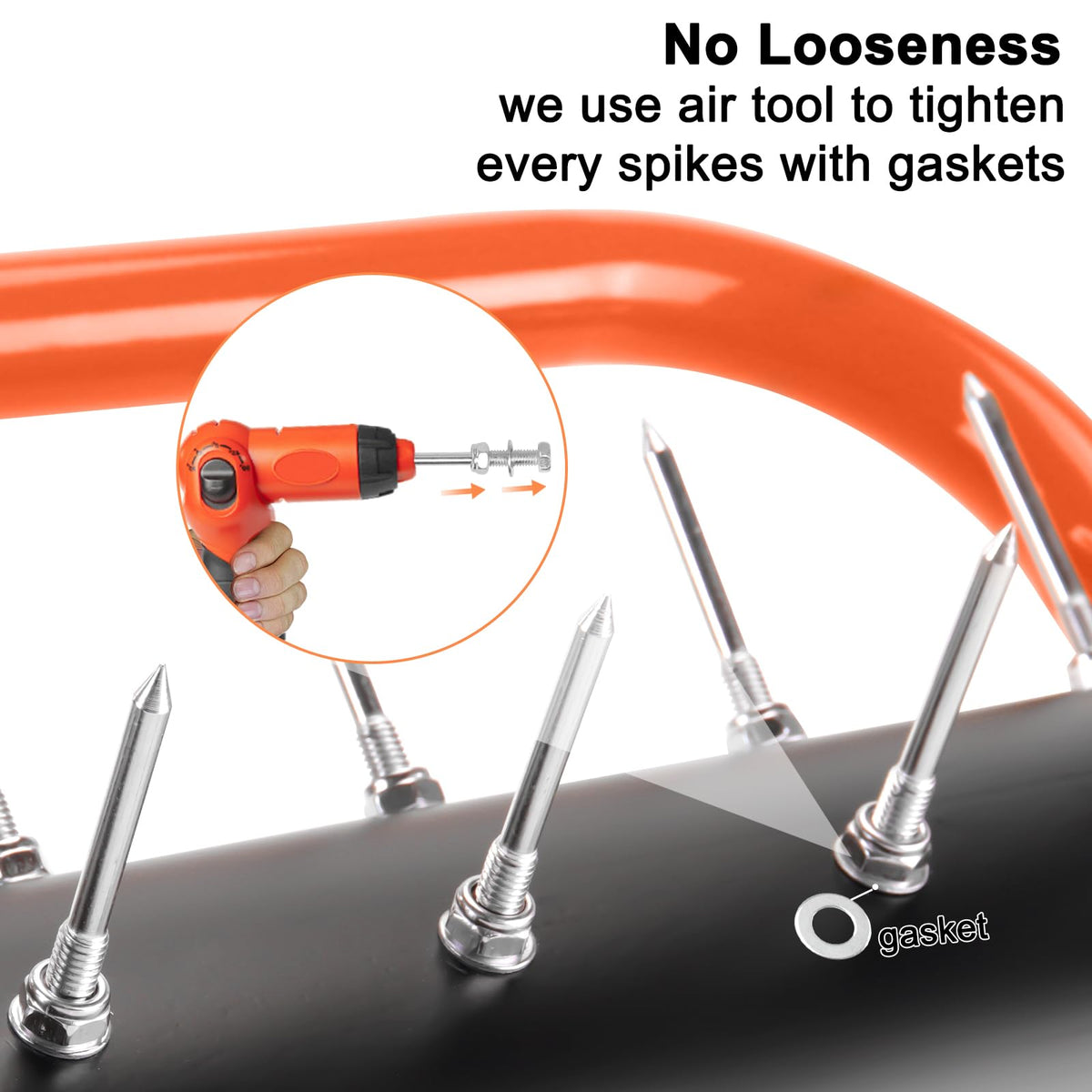 Asunrise 75-inch ergonomic handle reduces bending for lawn work.