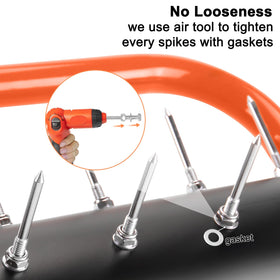 Asunrise 75-inch ergonomic handle reduces bending for lawn work.