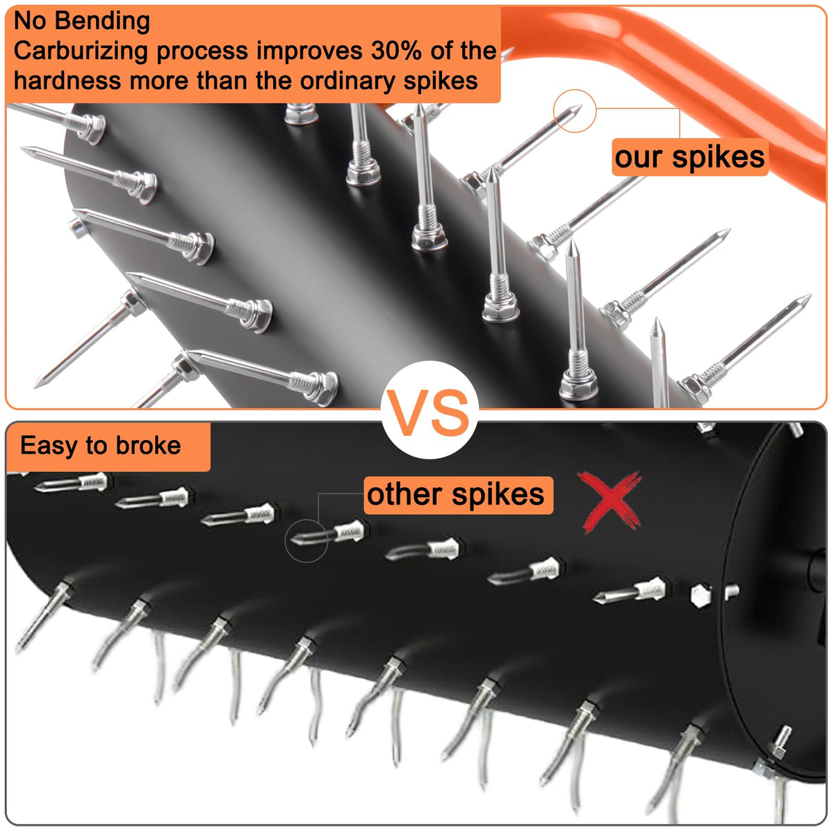 Asunrise U-shape steel fork enhances soil penetration and durability.