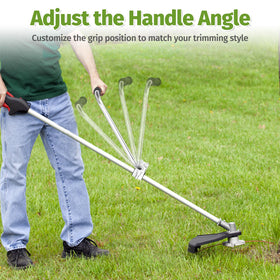Asxevn weed eater extension strap setup enables flexible angles