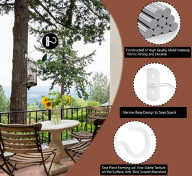 ASZUNE white ceiling hook 2.5in supporting wind chimes.