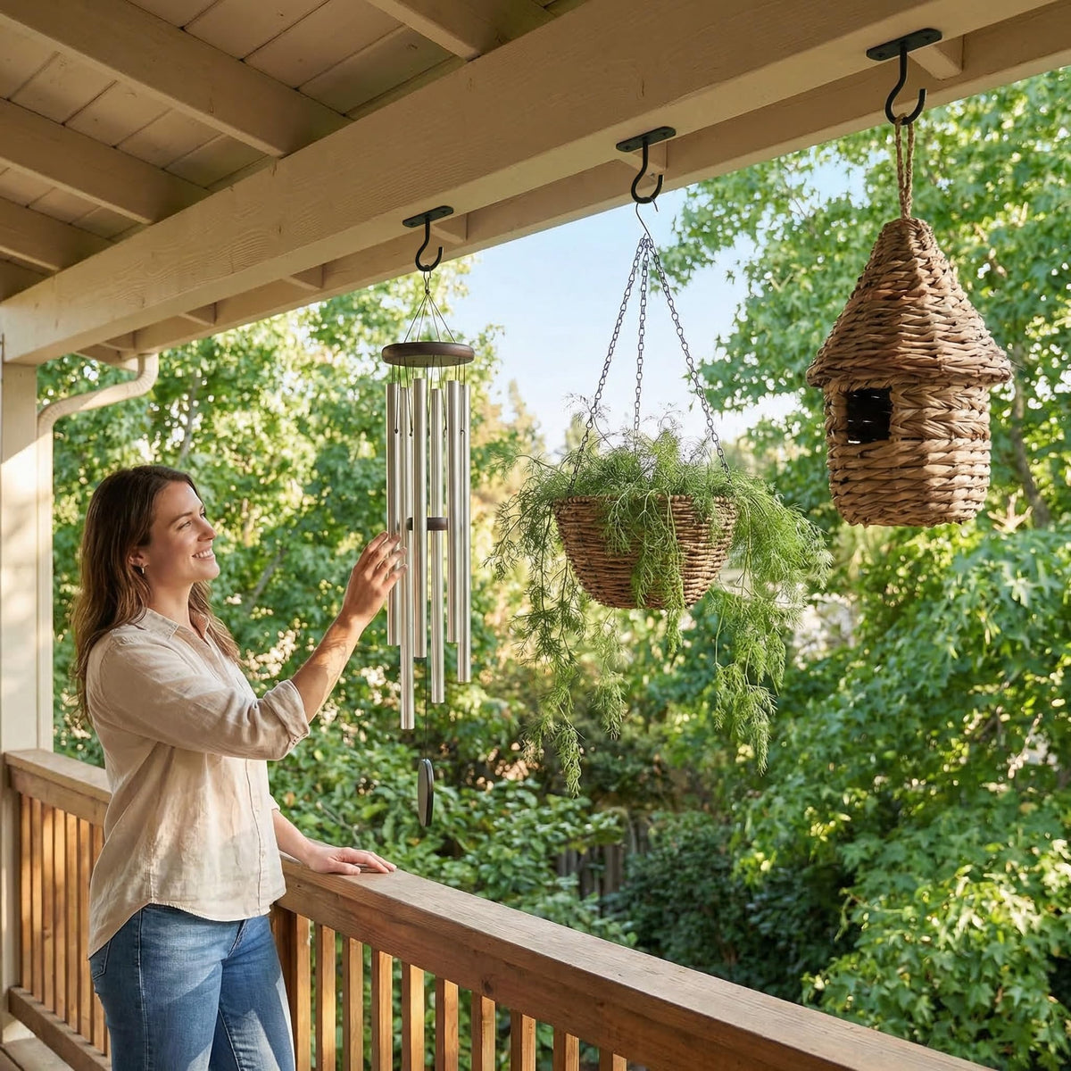 ASZUNE installation friendly hooks for indoor and outdoor planters