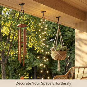 ASZUNE durable metal hook used with wind chimes outdoors