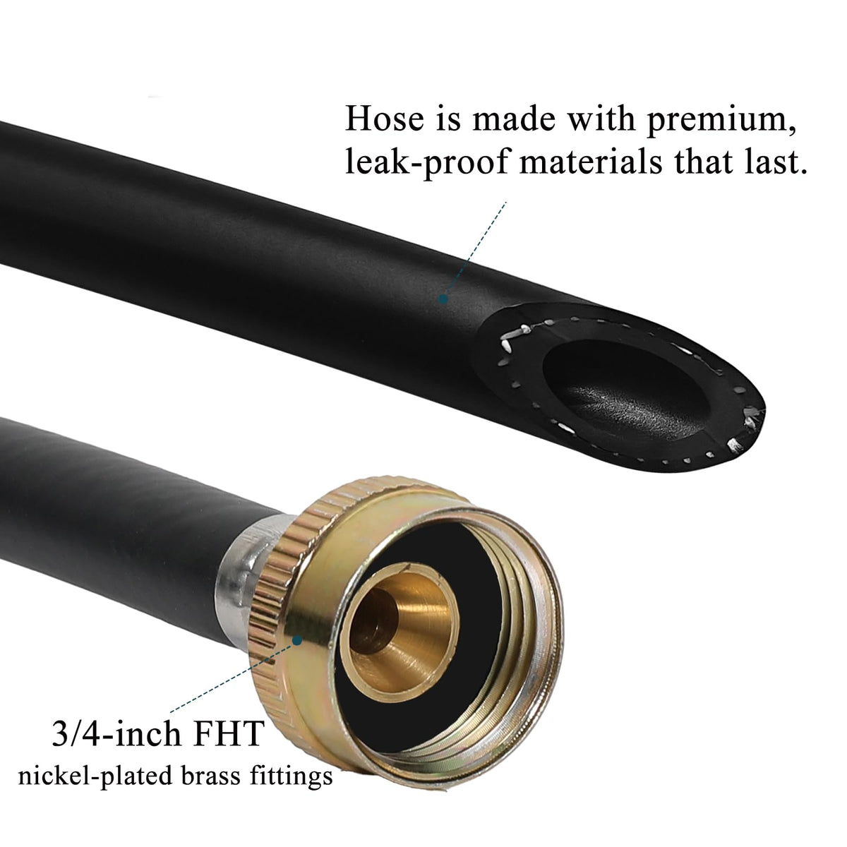 atadbtae Compatible hose connects to many dehumidifiers and valves.