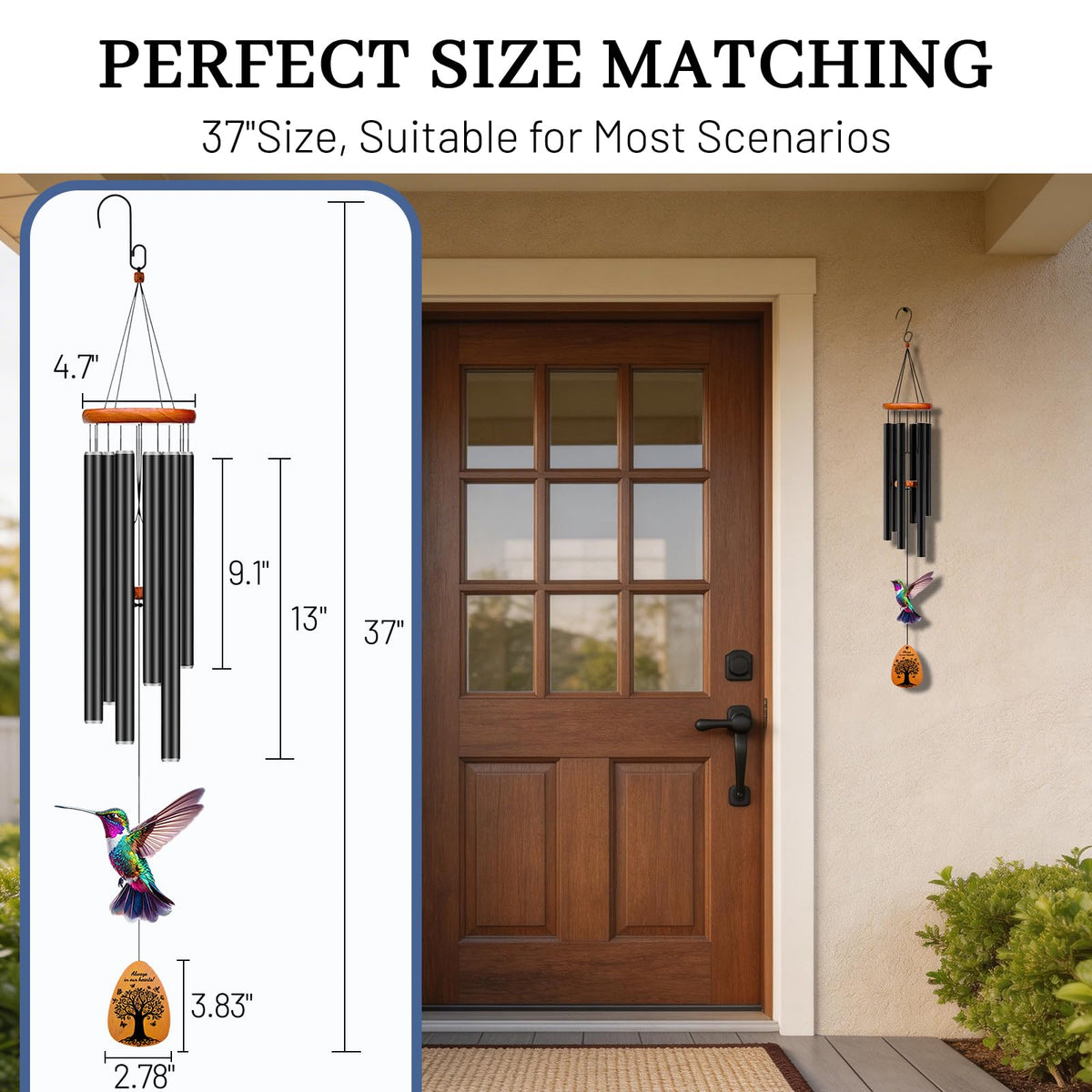 ATALOII wind chime teardrop catcher highlighting memorial design for lasting tribute.
