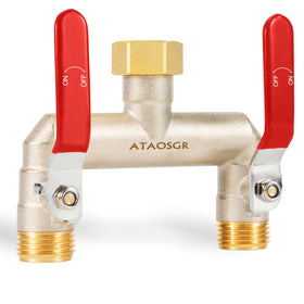 ATAOSGR garden hose splitter 2-way high flow for faster watering.