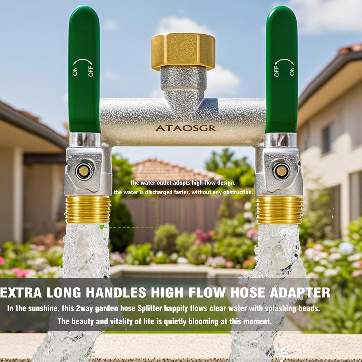 ATAOSGR outdoor use for garden watering and cleaning tasks.