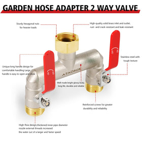 ATAOSGR long-handle design eases installation and hose switching.