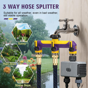 ATAOSGR vibrant purple yellow design aids quick identification in garden tasks
