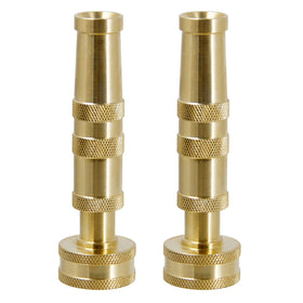 ATDAWN brass hose nozzle with heavy-duty brass construction for durable garden watering
