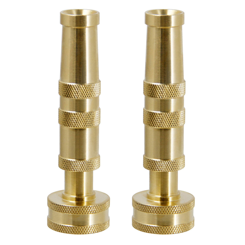 ATDAWN brass hose nozzle with heavy-duty brass construction for durable garden watering