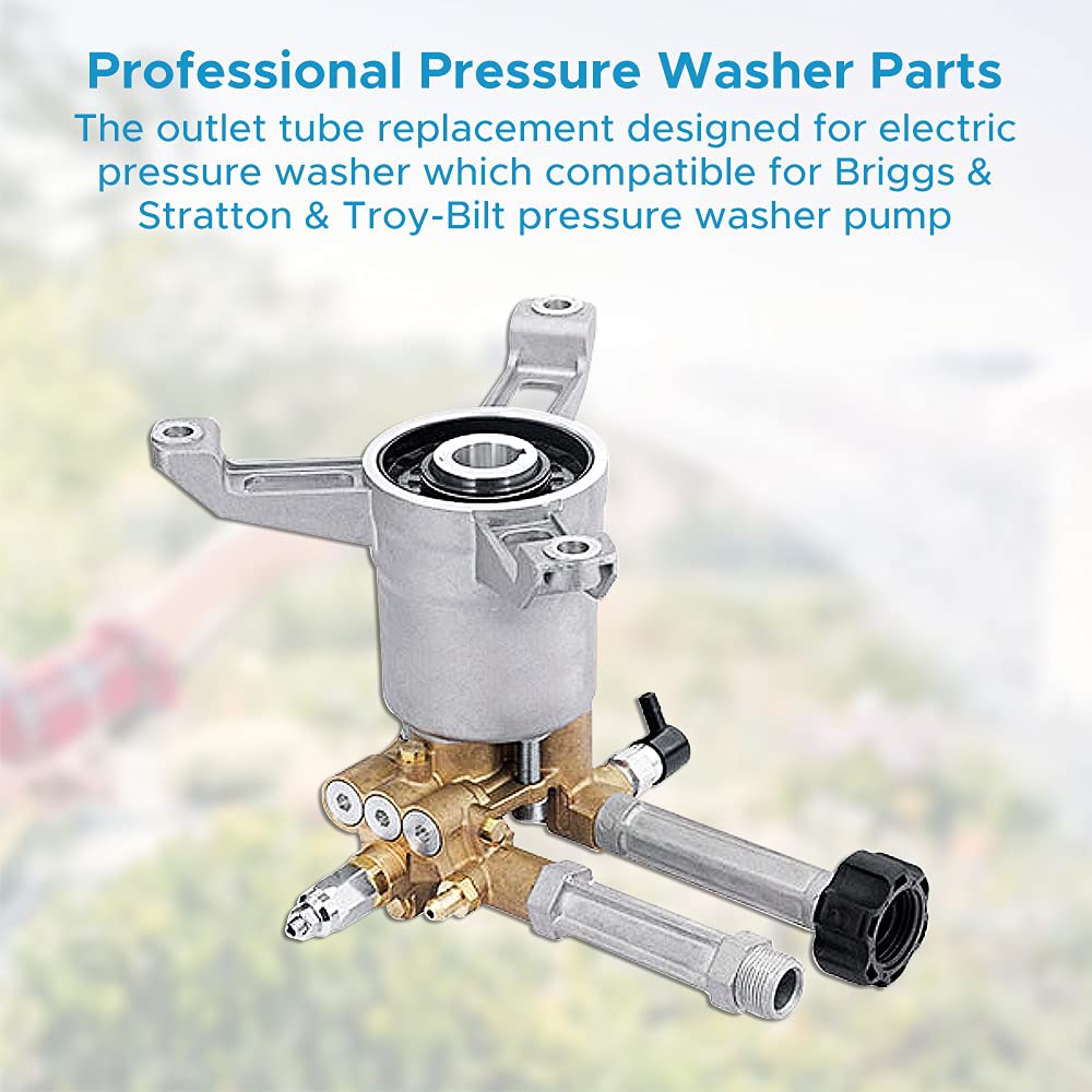 ATESMO pressure washer pump with aluminum body for durable performance.