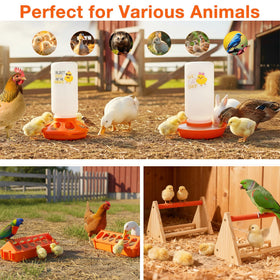ATHCOHT anti-drowning waterer feature keeps drinking safer for chicks