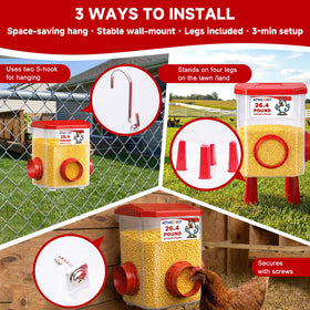 ATHCOHT automatic feeding system demonstrates gravity-feed operation with continuous access.