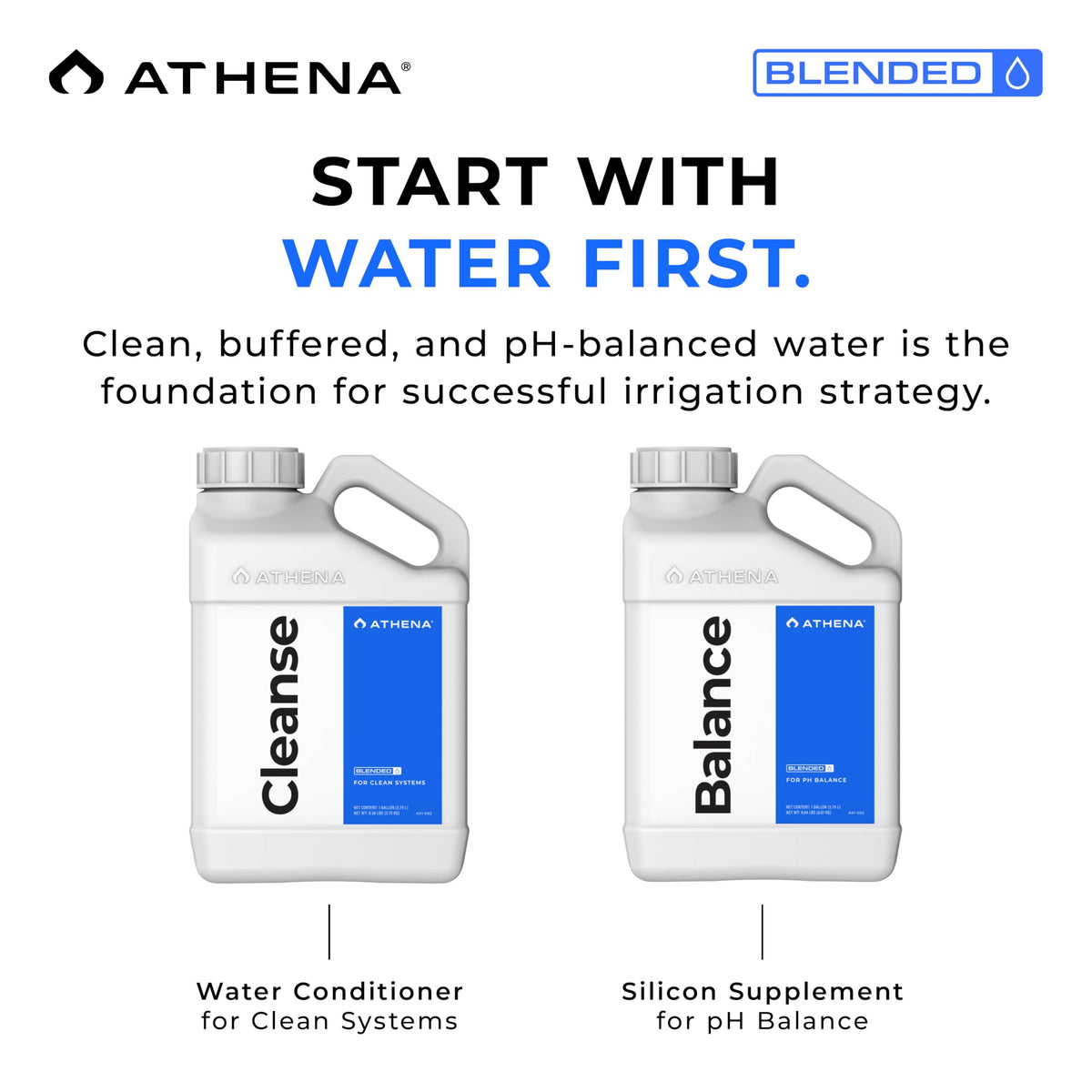 Athena Blended Cleanse dosing steps for simple maintenance