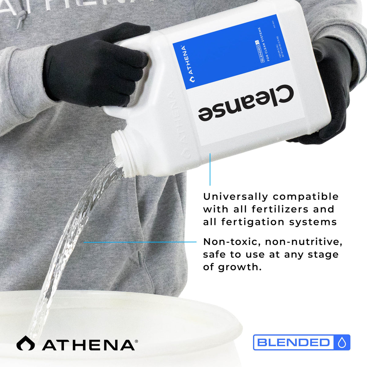 Athena Blended Cleanse shown on pumps and lines reducing wear