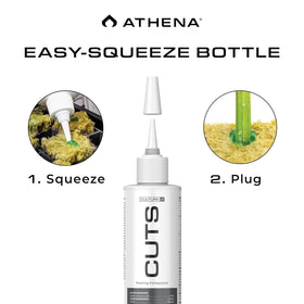 Athena Rooting Gel close-up showing controlled dispensing on a cutting