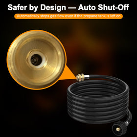 Athnevy propane torch kit ten-foot hose enables flexible setup