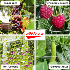 ATICCA Durable garden netting handles heavy garden use in sun.