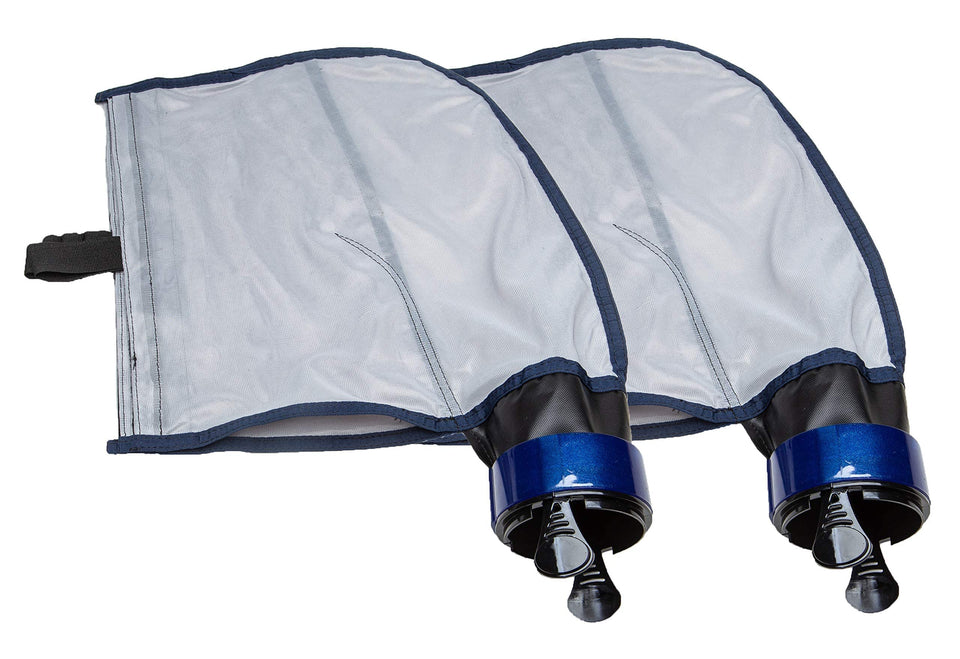 ATIE 3900 double chamber SuperBag open for quick debris removal.