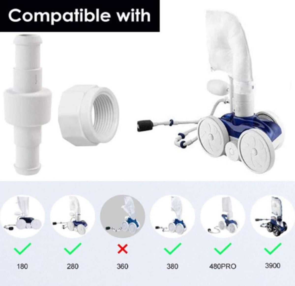 Compatibility note: ATIE kit fits Polaris 280/380/180, not Polaris 360.
