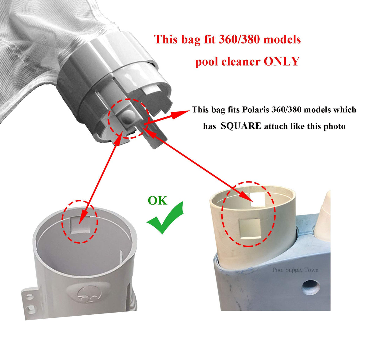 ATIE two-pack for Polaris bags, convenient cleaning spares.