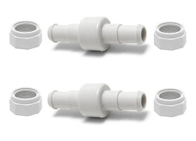 ATIE hose swivel D20 and D15 nuts shown for Polaris hose connections, two-pack set.