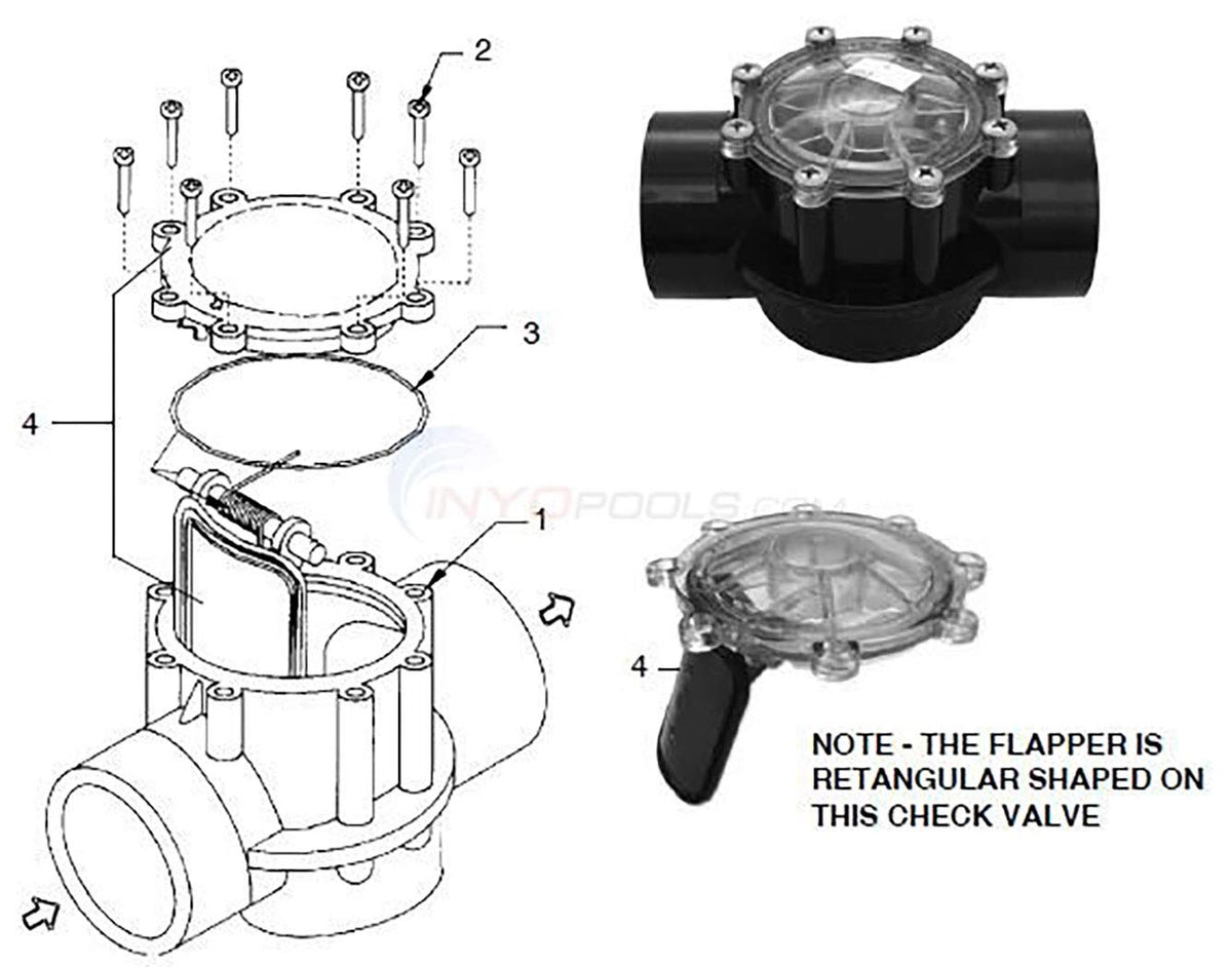 ATIE jandy-compatible valve kit supports reliable pool circulation.