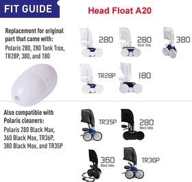 ATIE Polaris Vac-Sweep 380 ballast float in use