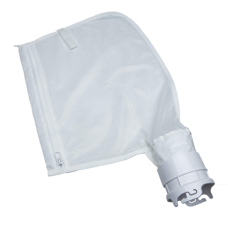 ATIE pool cleaner bag with zipper closure for secure debris containment during maintenance.