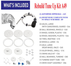 ATIE drive shaft assembly powers cleaner movement for efficient pool vacuuming