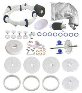 ATIE wheels for Polaris tune-up kit improve rolling stability and cleaner starts