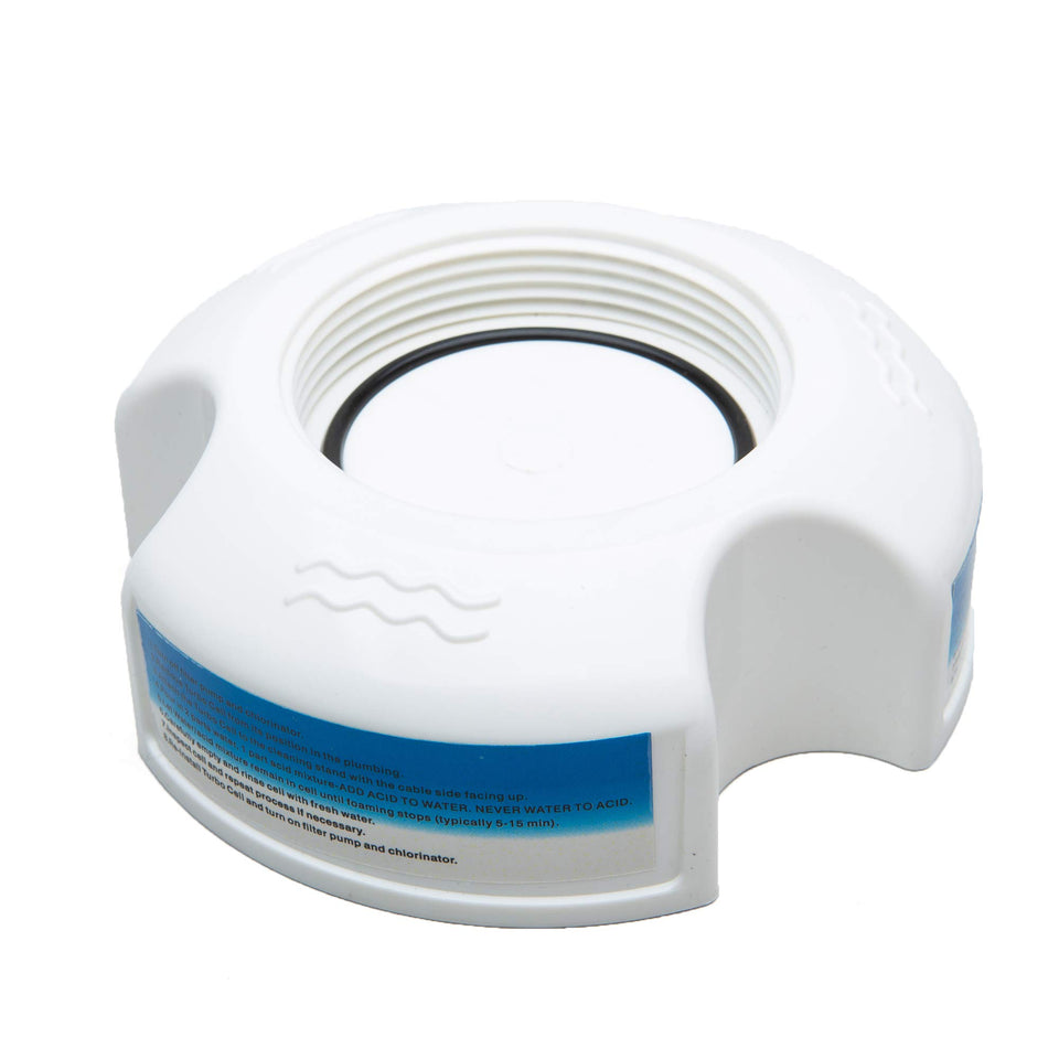 ATIE pool salt cell acid washing stand attached to turbo cell for easy maintenance.