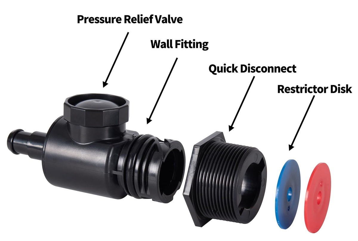 ATIE pressure relief valve 9-100-9006 ensures safe pressure levels during cleaning.