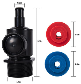 ATIE blue and white restrictor disks optimize cleaner performance with adjustable pressure.