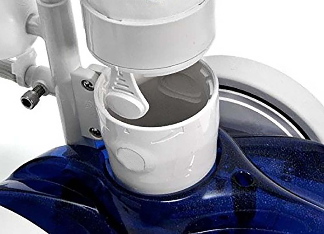Close-up of ATIE mesh showing 100–125 micron filtration.