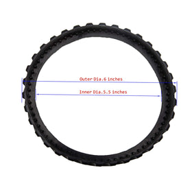 ATIE tire track wear resistance image communicates routine replacement for steady performance.