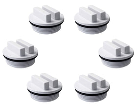 ATIE winterizing plug top view for seasonal pool protection and line sealing.