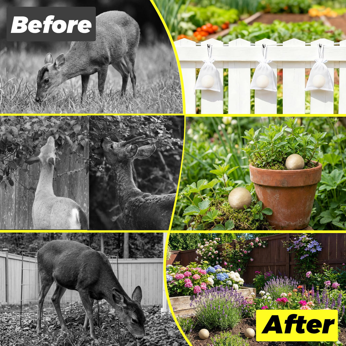 In flower bed, Atindirey ball creates a barrier while protecting pollinators.