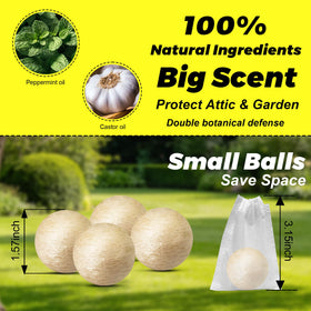 On lawn, Atindirey ball provides long-lasting deterrence against nibblers.