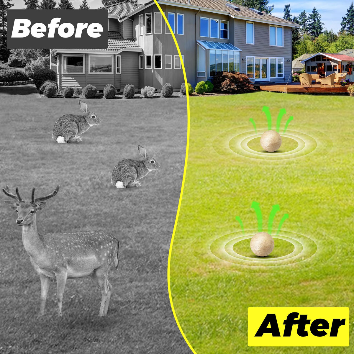 Atindirey ball in orchard edge reduces damage from herbivores