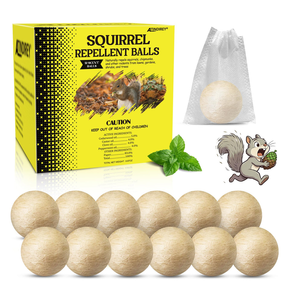 Atindirey Squirrel Repellent Ball for outdoor use protects gardens from digging.