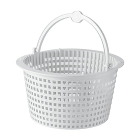 Atjocxe SPX1091C skimmer basket on poolside ready for debris removal.