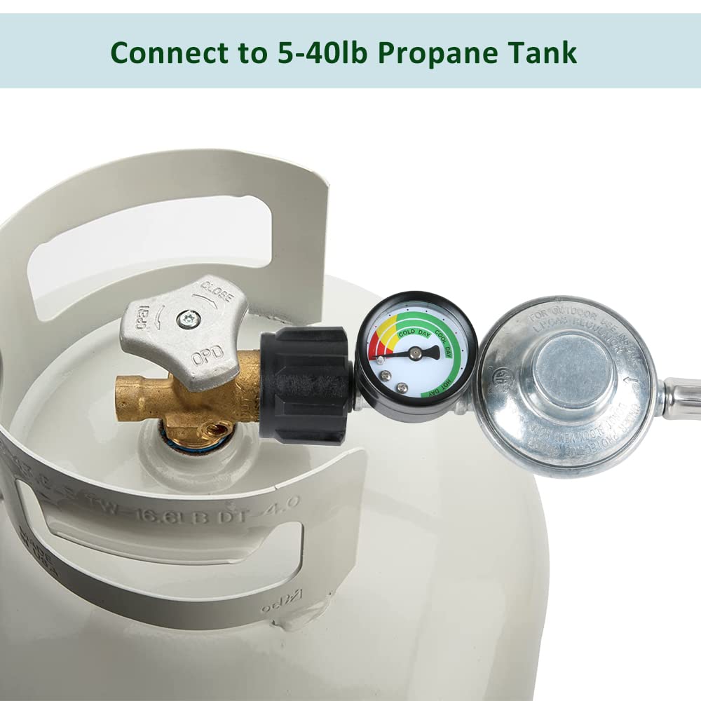 ATKKE brass fitting ensures a secure, tight seal for reliable gas flow.